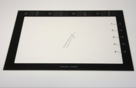 Oven outer Door - 5613093128 Front Glass White Voss 592x501 [Electrolux Aeg]