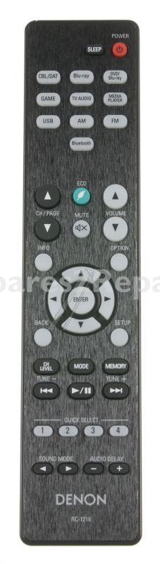 Sound United Ir remote Control - Rc-1216 30701024400ad Rc1216 Avrs530bt Avrx540bt Remote Control