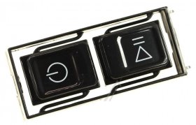 Button - C00627342 488000627342 Button On-off S-p Black Fc [Whirlpool Indesit]