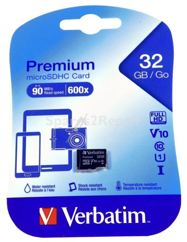 Verbatim Memorycard - Micro Sdhc Speicherkarte 32gb C10-u1