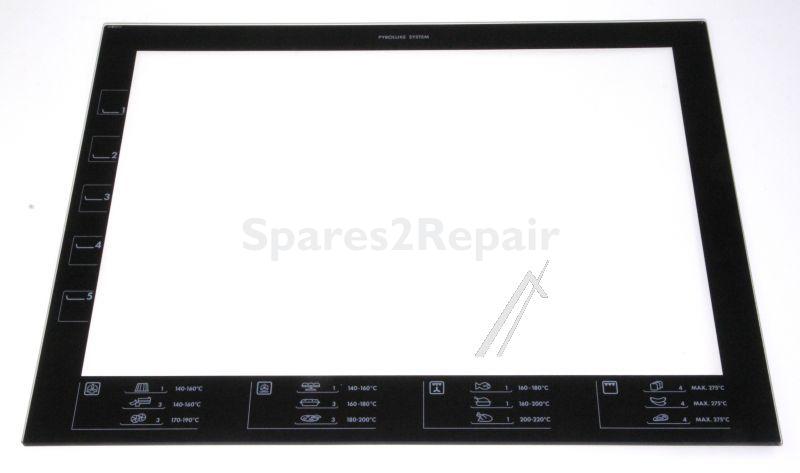 Oven inner Door Glass - 5612852094 Glass Silkscreened 504x397mm [Electrolux Aeg]