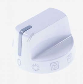 Control Knobs - 9071933 Knob El es 1672b 00 White With Spacer 12 3 [Amica]