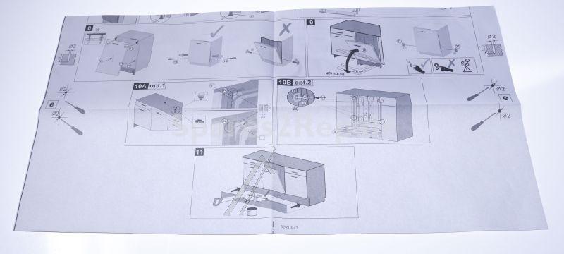 Mounting Parts - 52279337 Fitting Plan-sliding Door-rhea-80mm [Vestel]
