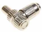 Com Angle Coaxial Plug - 9,5mm Coaxial Plug -metal, Angled