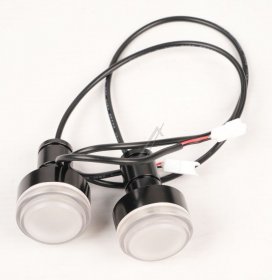 Platum Vehicle Lights - Mx_001 Directiong Lights (leds+white Covers+black Body)