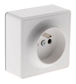 Inotech Surface Mounting Socket - 130483 Socket 2 Pole+earth 16a Surface-mounted Vulco - White