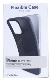 Mobilize Leather Bag Gsm - 29747 Mobilize Rubber Gelly Case Apple Iphone 16 Pro Max Matte Black