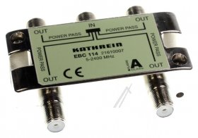 Kathrein 4 Way Splitter Sat/terr/wb - Ebc 114 4fach-f-verteiler 5-2400 Mhz Schirmklasse A