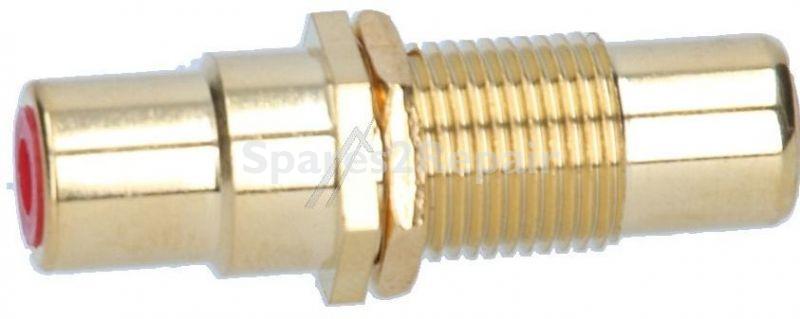 Inakustik Phono Socket/phono Socket Audi - Premium Doppelkupplung C Buchse-c Buchse Gewinde Rot