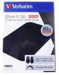 Verbatim Usb 2,5" Hard Discs - Store ´n´ Go 512gb -usb-c Ssd Festplatte, Bk