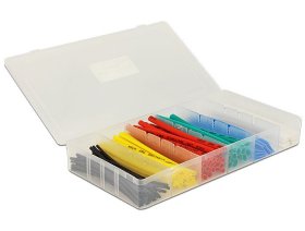 Delock Heat Shrink Tubing - Heat Shrink Tube Box 100 Pieces Assorted Colours