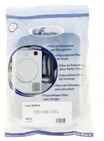 Eurofilter Foam Filter - Dfm70s Dryer Filter Alternative For Miele 9164761