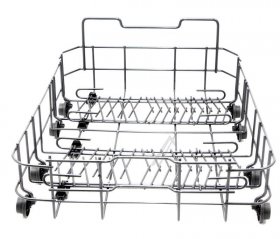 Dish Basket - C00536397 488000536397 Lower Basket 4f 45 dg [Whirlpool Indesit]