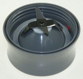 Mixer - Blender Blade - Kw680953 Liquidiser Base Assembly - Grey Trim - From Date Code 3f21 [Delonghi]