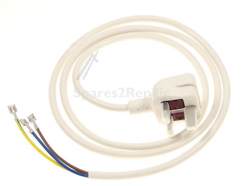 Mains Power Lead - C00511286 488000511286 Mains Cable And Plug 1 6m Black [Whirlpool Indesit]