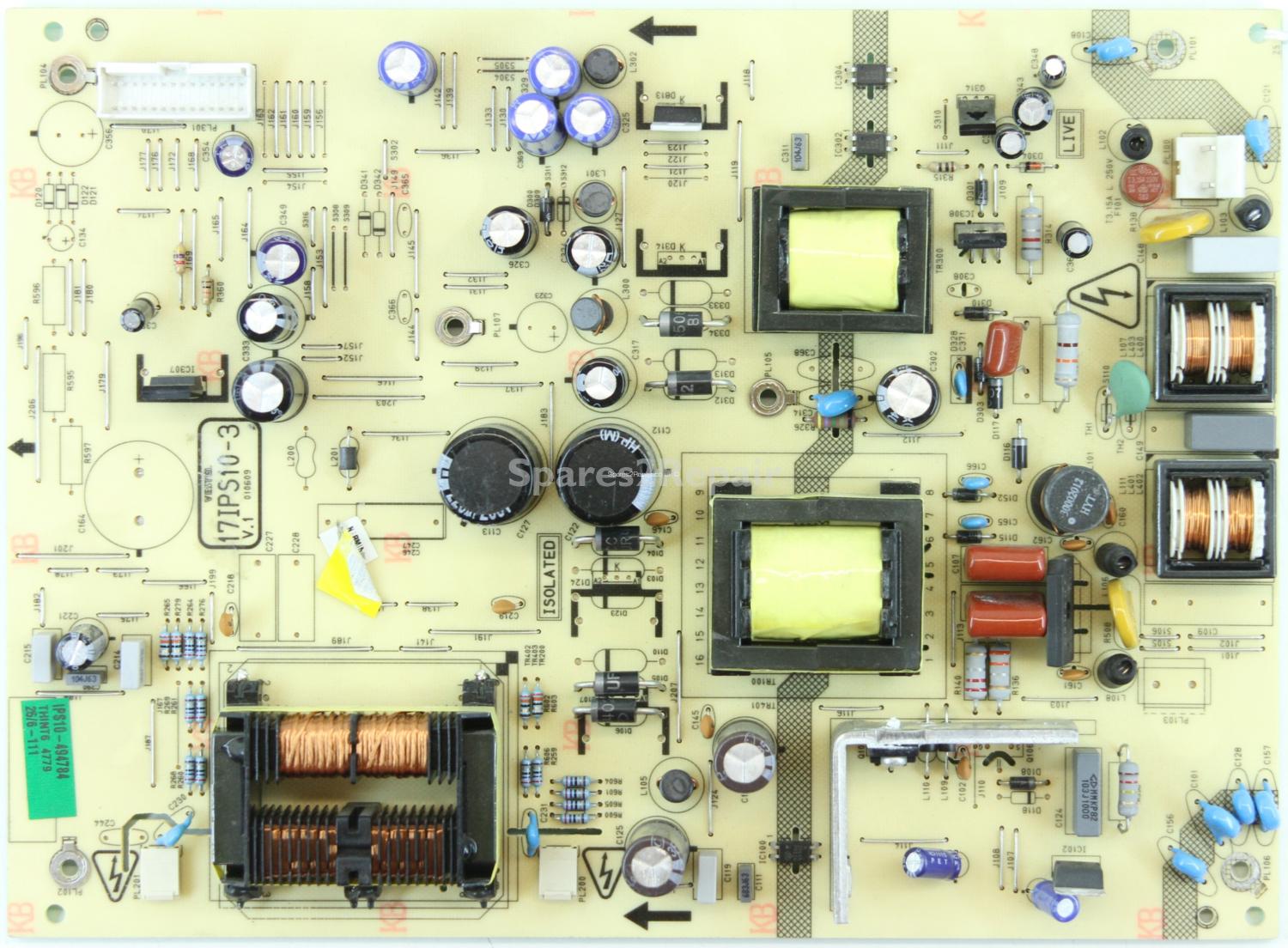 Bush LCD32F1080P - PSU - 17IPS10-3 V.1 - 010609 - 20494782
