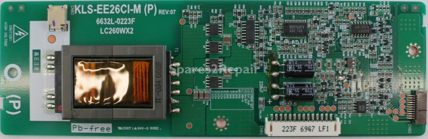 Bush LCD26TV005HD - Inverter - KLS-EE26CI-M (P) - Rev 07 - 6632L-0223F - LC260WX2