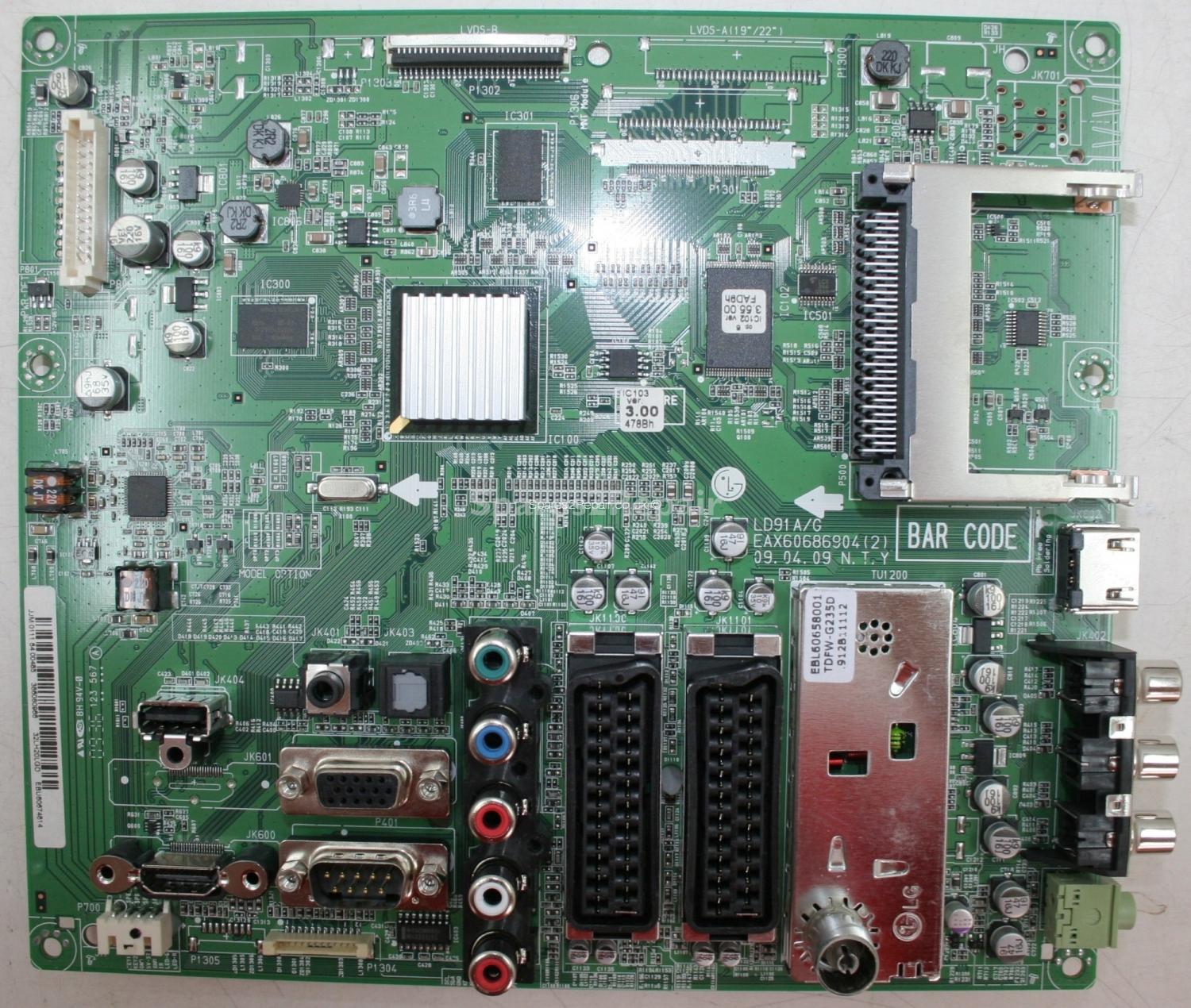 LG 32LH2000 - Main AV - EAX60686904 (2) - EBU60674814 - LD91 A/G