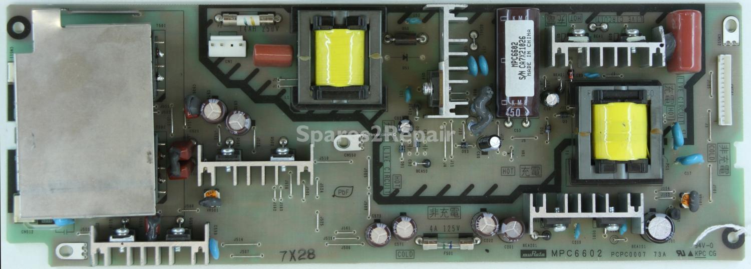 Panasonic TX-26LXD70 - PSU - MPC6602 - PCPC0007 - 73A