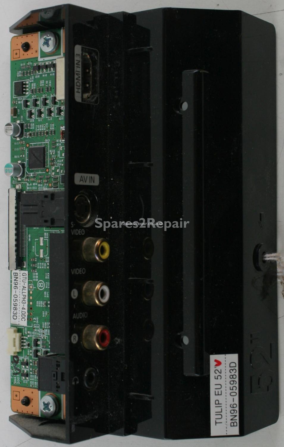 Samsung LE52A656A1F - Side AV - BN96-05983D - TULIP EU 52 - GTU-ALLPH3-4.DDC - Input