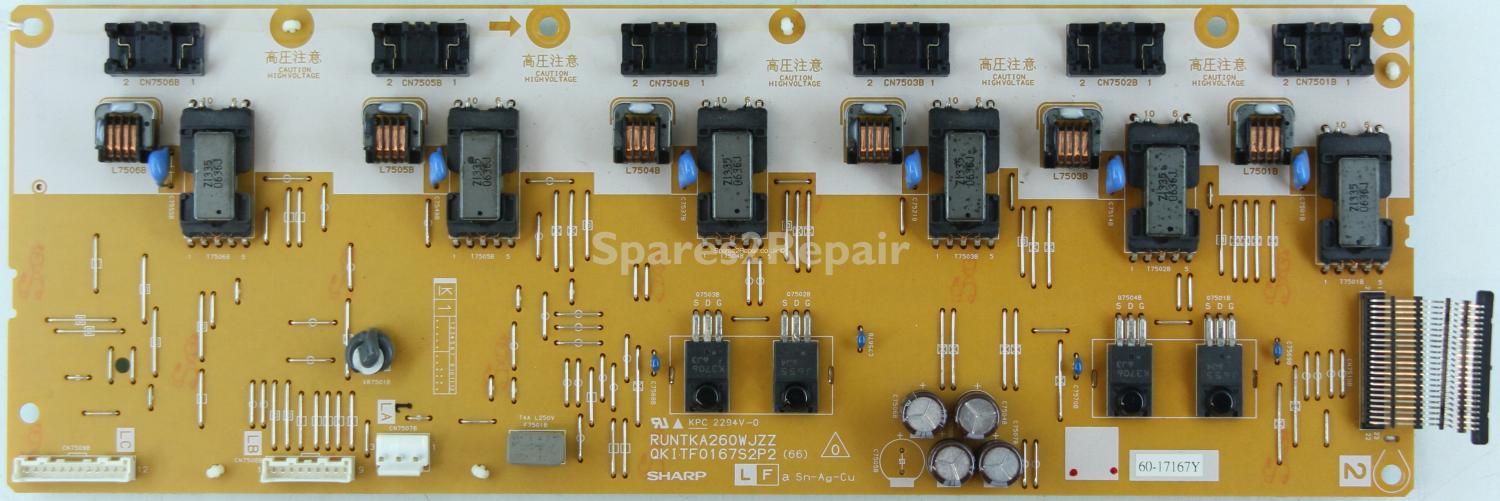 Sharp LC-52XD1E - Inverter - RUNTKA260WJZZ - QKITF0167S2P2 (66) - 60-17167Y