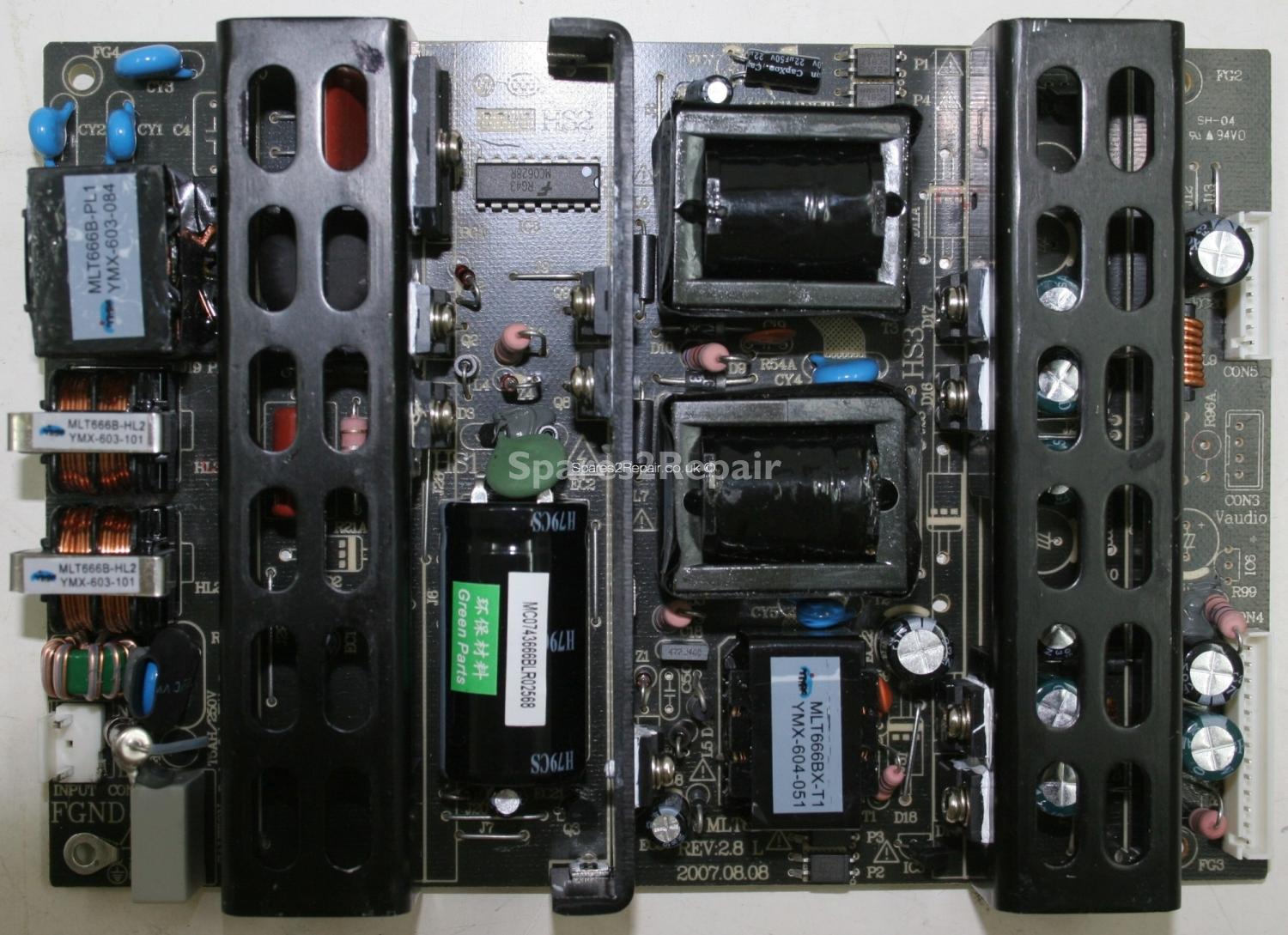 Technosonic LCD3204ID - PSU - MLT666 REV 2.8 L