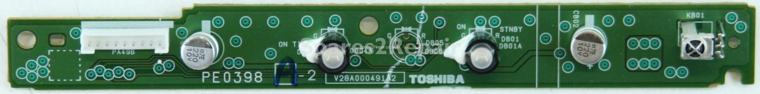 Toshiba 42Z3030D - IR Board - PE0398 A-2 - V28A000491A2